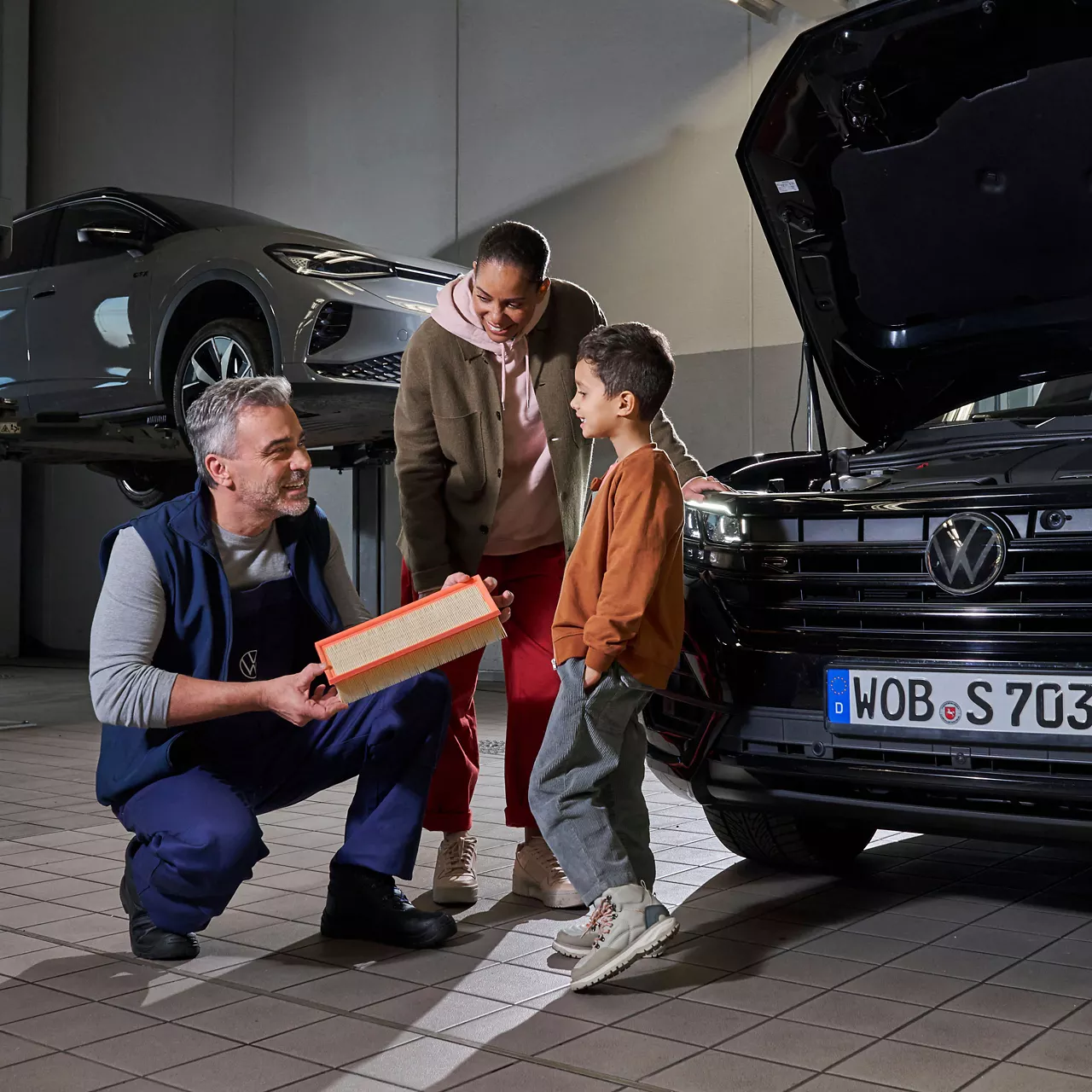 A Volkswagen air-conditioning service