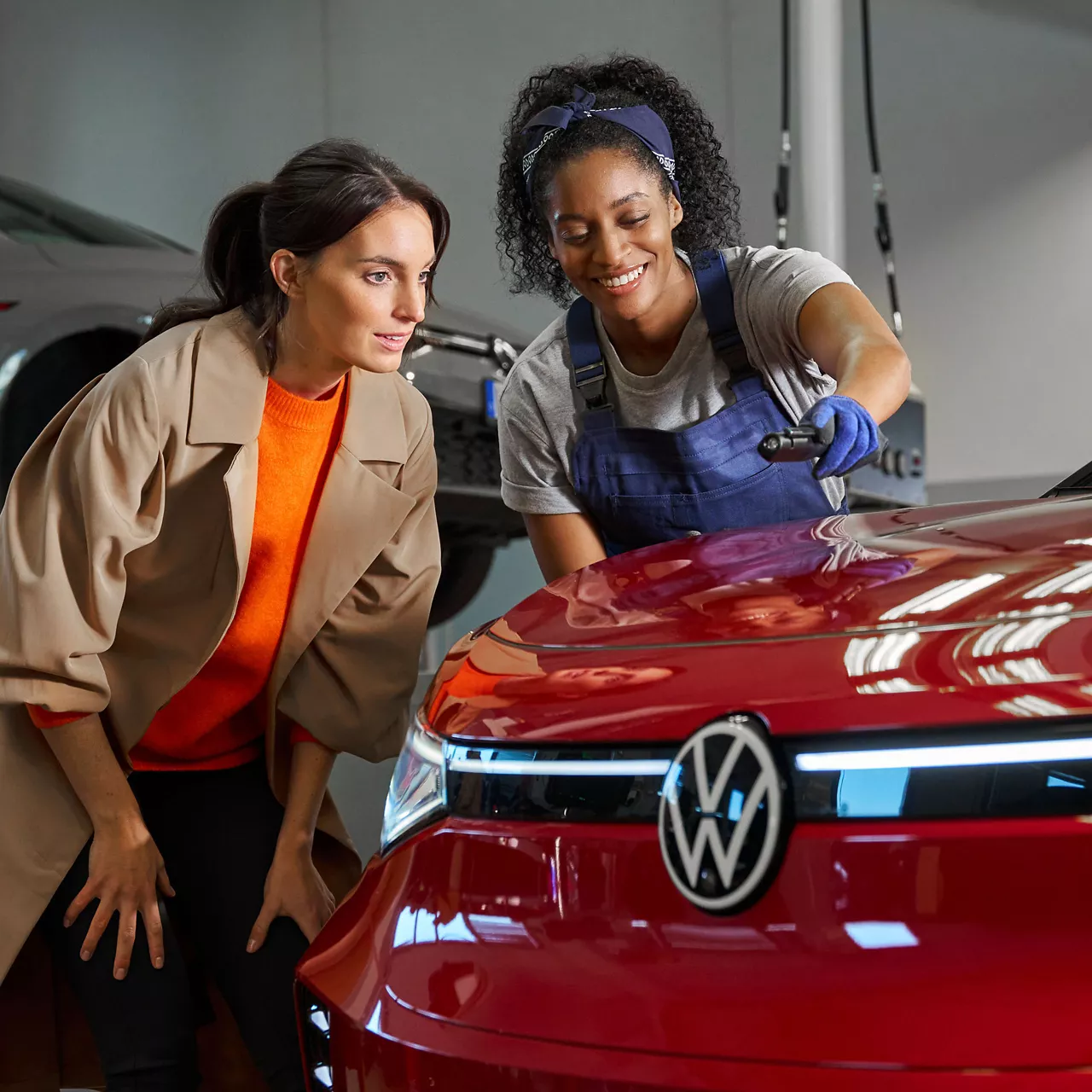 A Volkswagen body and paint repair