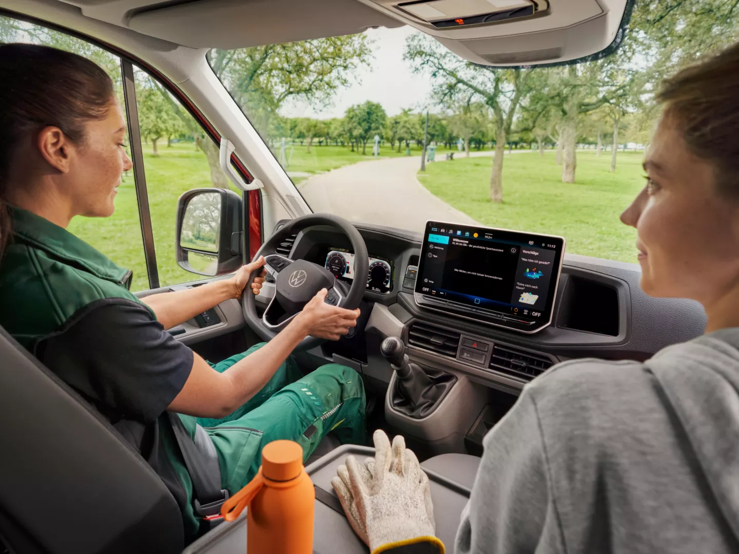 A pleasant climate in the VW Crafter.