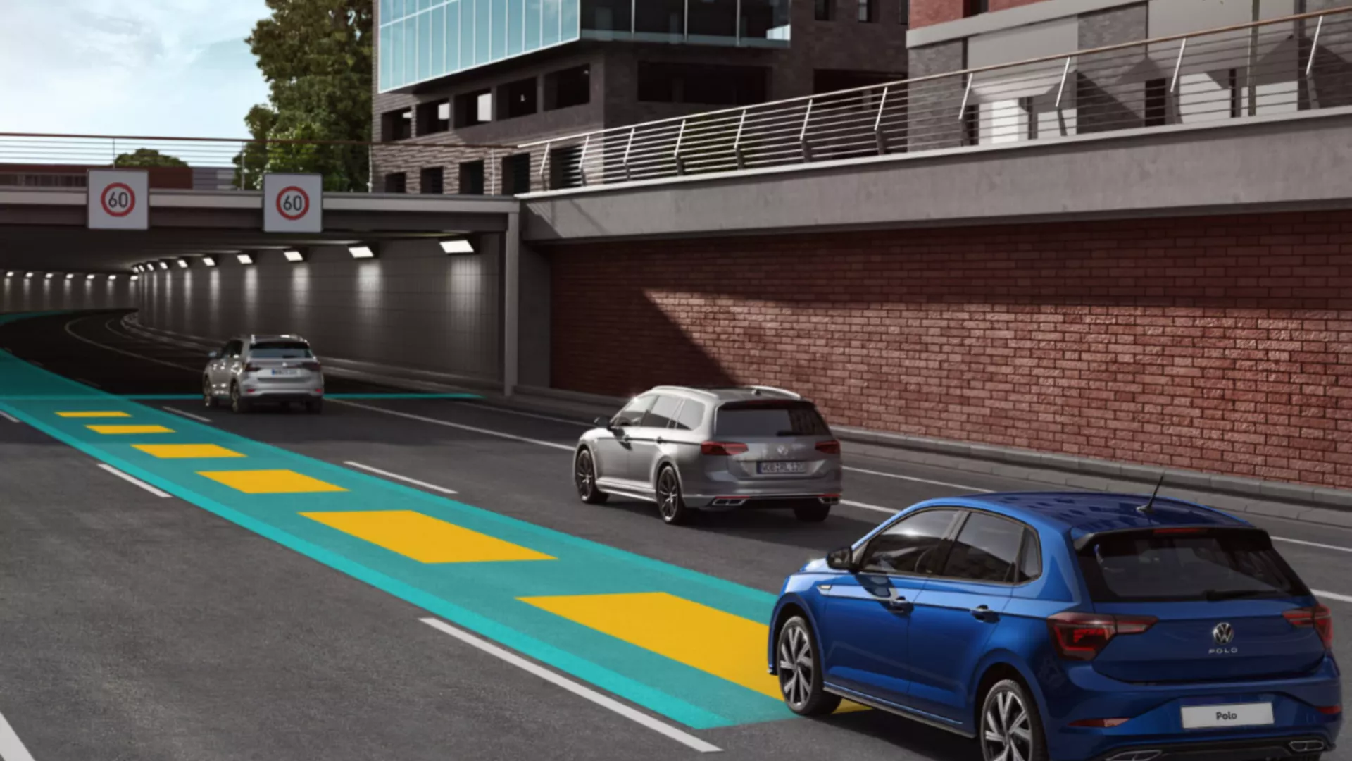 The optional IQ.DRIVE Travel Assist in the new Polo also includes a capacitive steering wheel.