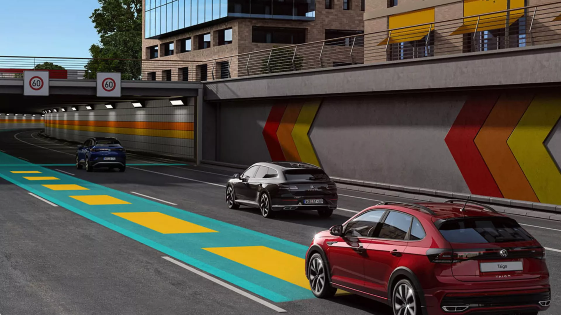 Graphic: Front Assist of the VW Taigo
